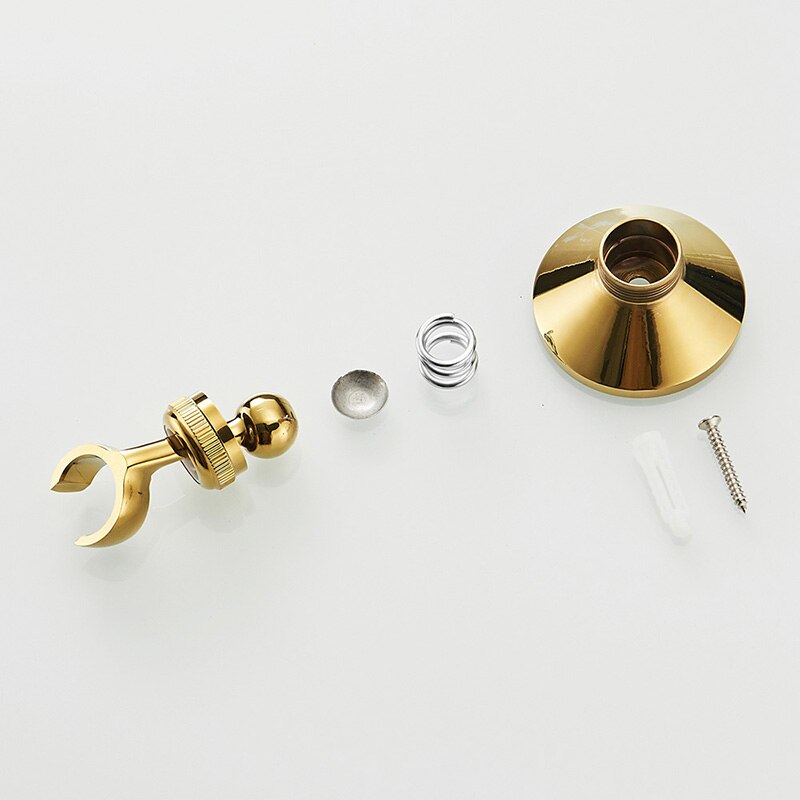 Shower Mounting Brackets Antique Brass Swivel Handheld Shower Holder Shower Head Seat Rack Bathroom Parts Bath Accessories 0517F