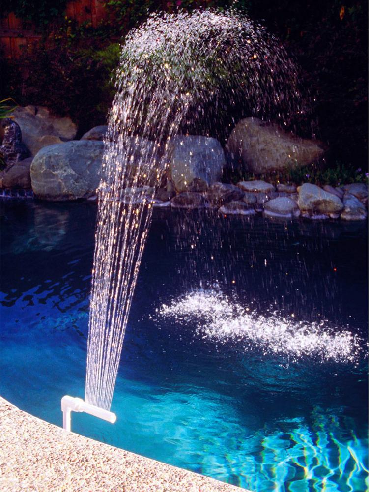Pool Fountain Adjustable Durable Swimming Waterfall Fountain Pools Decoration Easily Install Water Scenery Accessories