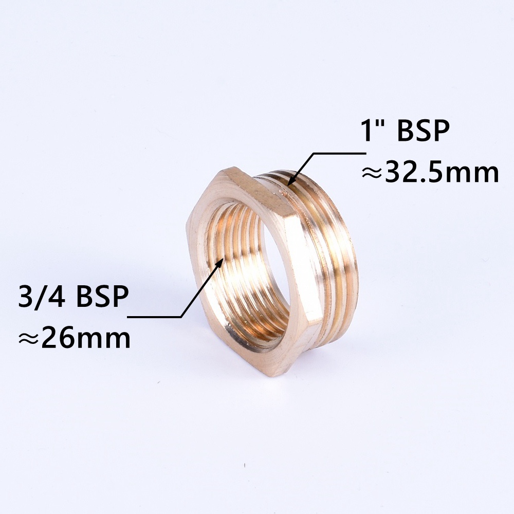 Encaixe de tubulação redutor de bucha hexagonal de latão 1/8 1/4 3/8 1/2 3/4 F para M com rosca reduzindo conector de acoplador de adaptador de gás de água de cobre: Verde