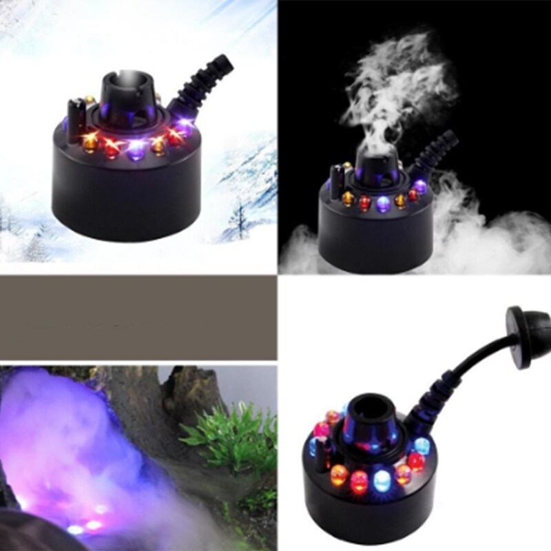 12 Led Industrial incubadora humidificador estanque atomizador aire Udifiermih DC 24V Fabricante de la niebla nebulizador fuente de agua