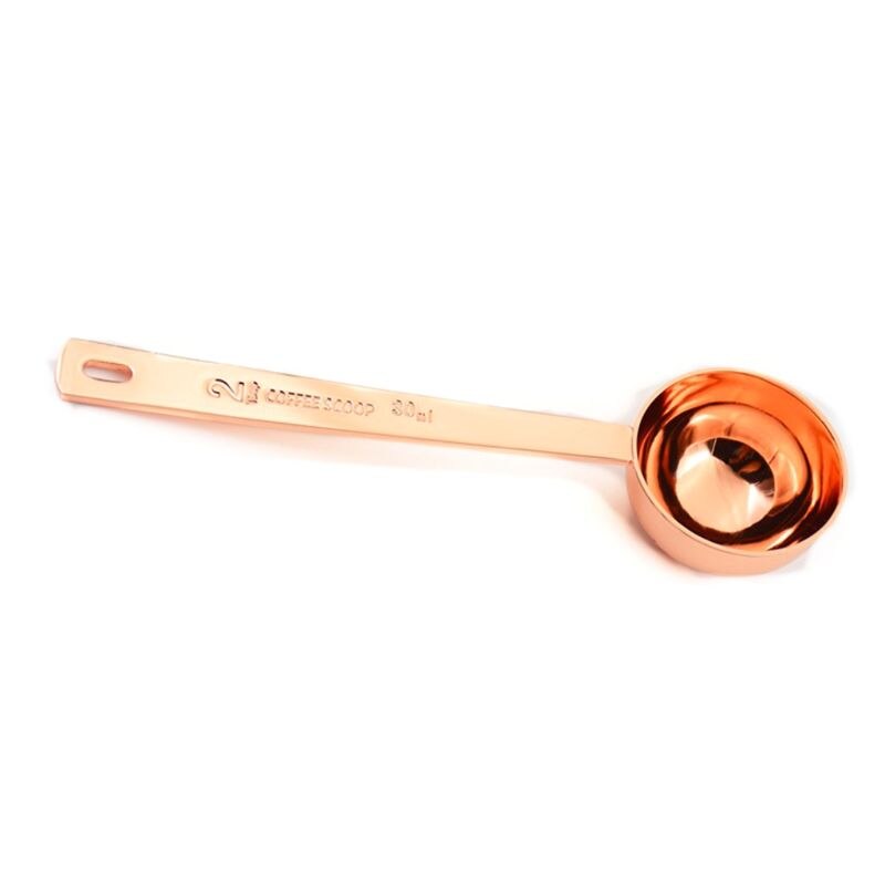 Flezoo 4 stuks koffieschep lepel - 1 eetlepel maatlepel, 15 ml roestvrijstalen koffielepels, lange steel koffie maatschep voor gemalen koffie, losse thee en poeder