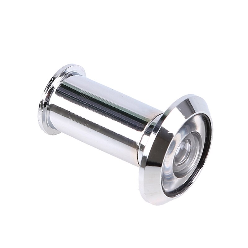 220 Degree Adjustable Door Viewer Door Eye Spy Home Door Security Anti-Theft Door Peephole without Cover Home Supplies: silver