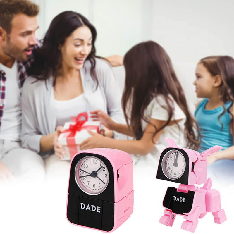 QMJHVX Deformed Puppy Wake Up Clock Children's Alarm Clock Lovely Cartoon Table Clock Alarm Clock Home reloj despertador