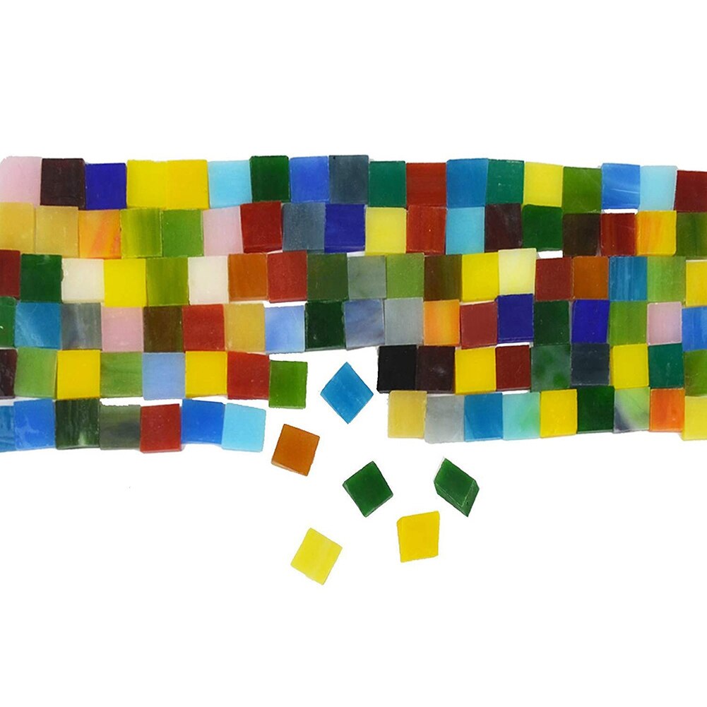 360 piezas, azulejos de mosaico, vidrieras, colores surtidos para Arte, artesanía y decoración del hogar HYD88: Default Title