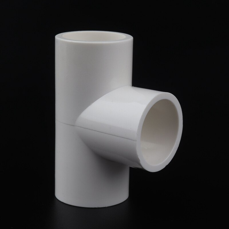 4pcs 20mm PVC 3 Way Connector 1/2" Equal Tee Connector PVC Water Pipe T Connector Aquarium Pipe Joints Three Way Connector