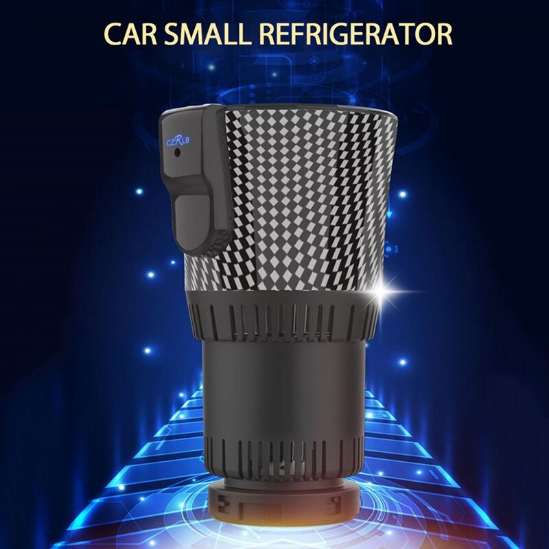 Taza de enfriamiento de la calefacción del coche de 12V para el refrigerador del coche de la Oficina soporte para tazas y copas inteligente vaso de bebidas de enfriamiento lata de bebidas
