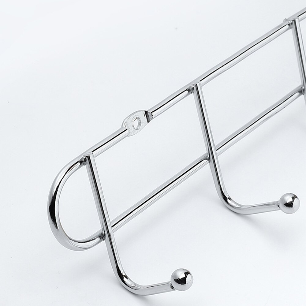 Over The Door 10 Hooks Home Bathroom Organizer Rack Clothes Coat Hat Towel Hanger Good Load-bearing Wrought Iron Material