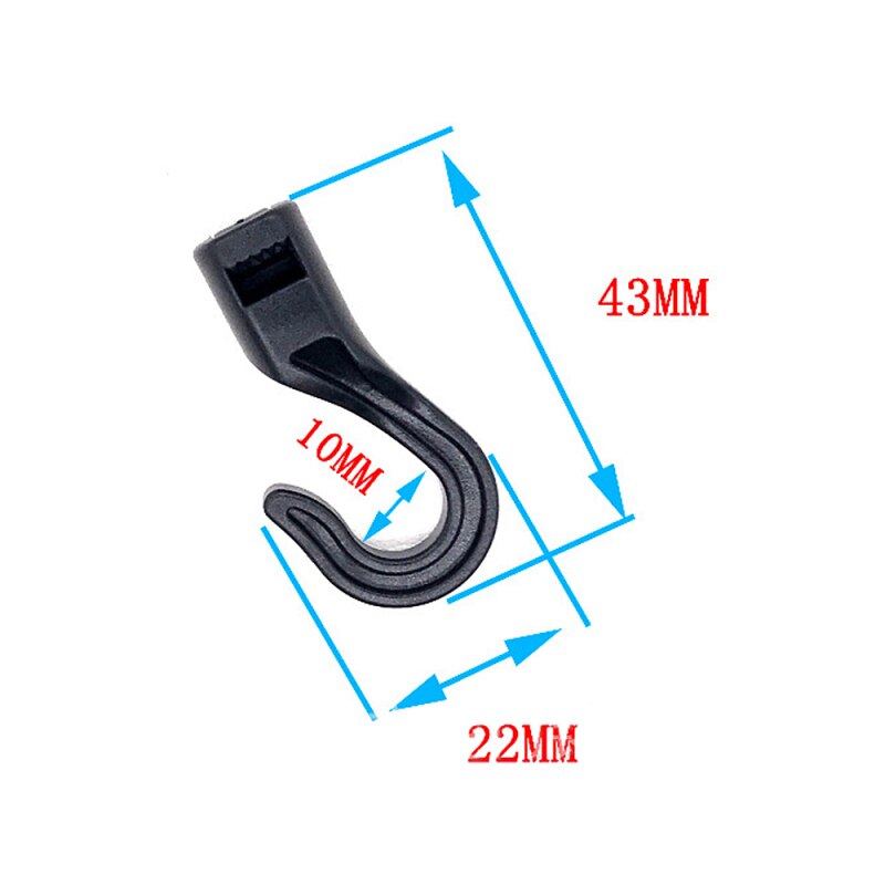 20PCS/pack 6mm Elastic Rope Hooks Plastic Snap Hook Buckle Cord Ends Lock DIY Handmade Crafts Bags Supplies: Default Title