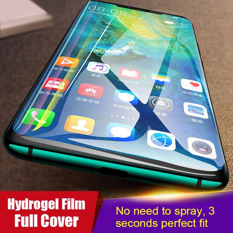 3D completa de hidrogel de película para Huawei Mate 20 Pro Lite Protector de pantalla para Huawei P30 20 Pro Lite Honor 20 10 Lite 9X 8X