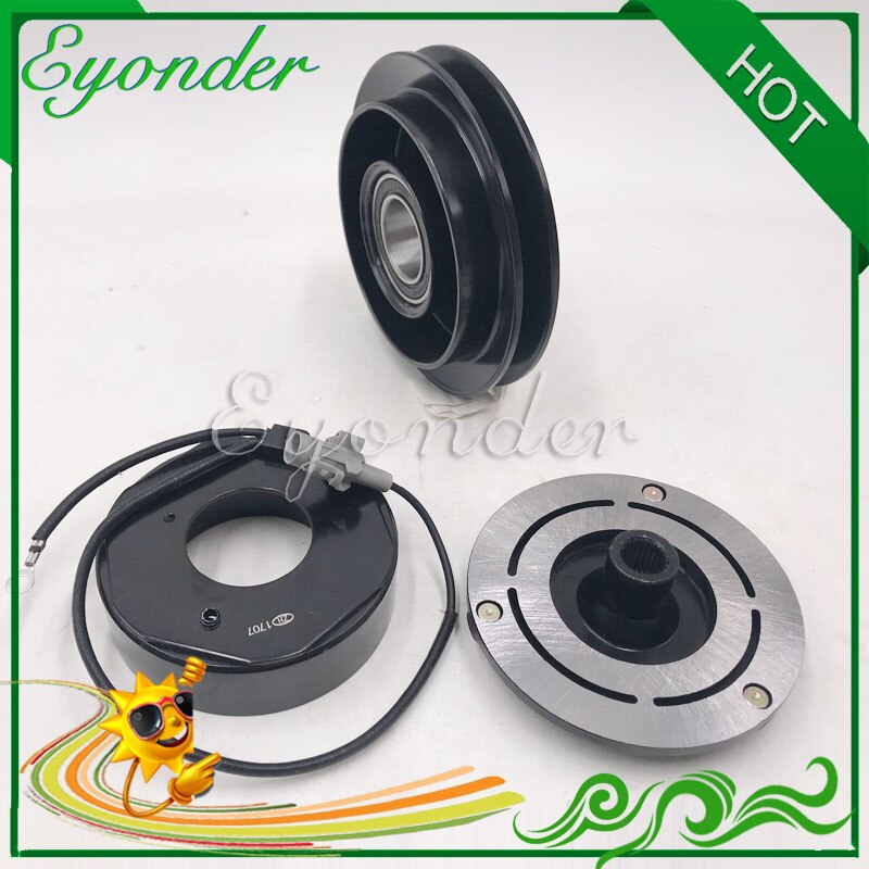 A/C Air Conditoning Compressor Magnetic Electromagnetic Clutch Pulley set PV1 10PA15 for MITSUBISHI PAJERO NH PAJERO NJ