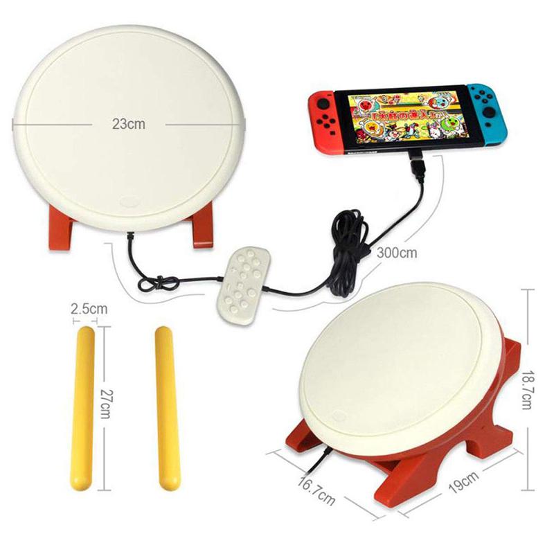 Voor Taiko Drum Compatibel Met N-Schakelaar, drum Controller Taiko Drum Sticks Video Games Accessoires Compatibel Met Nintendo Switc