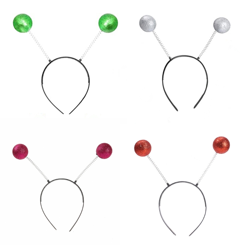 Halloween Alien Headband MartianHeadband Alien HeadBopper Antenna Headband