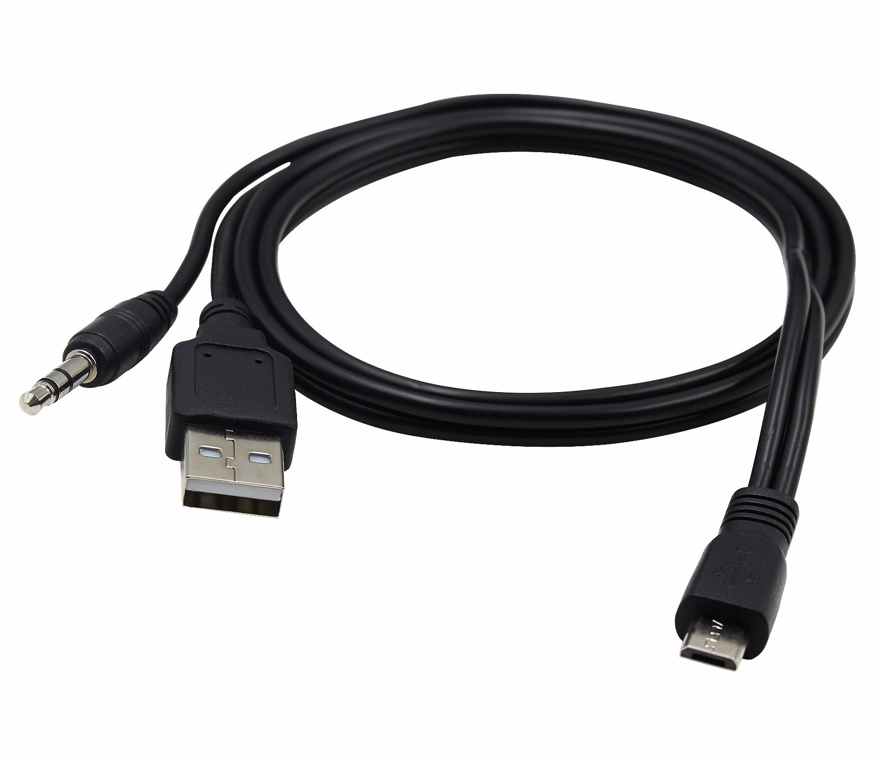 3.5mm en USB naar Micro Kabel Cord Oplader voor EasyAcc P6697 Bluetooth Speaker