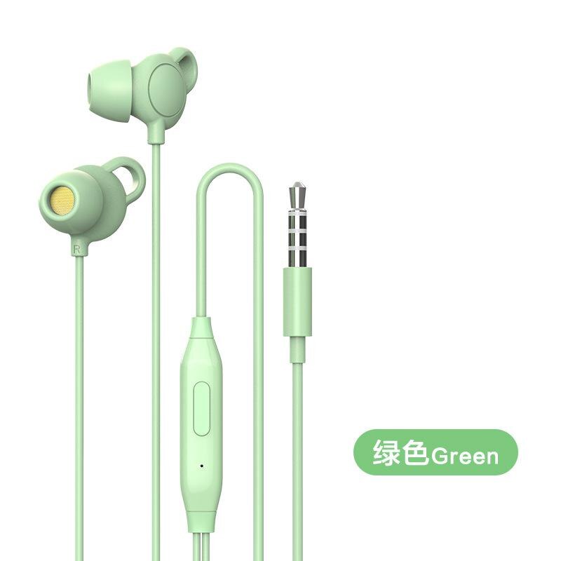 Auricular para dormir sin dolor con cable, cómodo para dormir debajo de la almohada, auriculares de conversión con micrófono, Bluetooth, novedad de: Green
