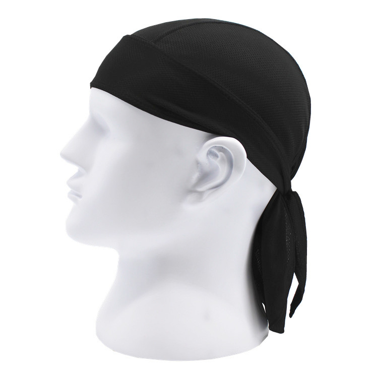 Casco wosawe, pasamontañas de verano, máscara de secado rápido, anti-uv, para motocicleta, mascarilla, pañuelo para la cabeza, para motocross: Negro