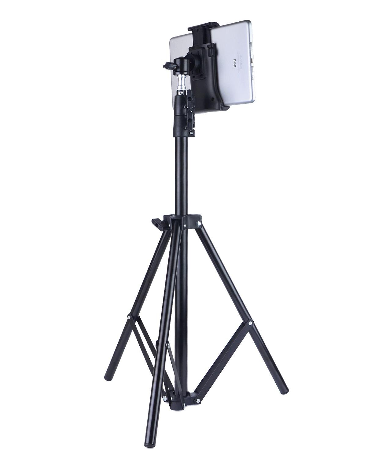 Stativ golvställ för ipad pro 12.9 air 2 2 3 4 20 to 50 tum justerbart surfplattafäste för iphone 12 mini pro promax mobiltelefon