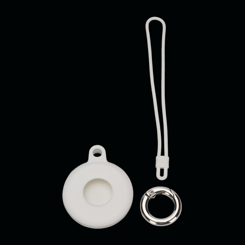 Siliconen Lederen Case Voor Airtags Lederen Beschermhoes Met Sleutelhanger Anti-Kras Draagbare Accessoires Protector Cover Airtag: 10