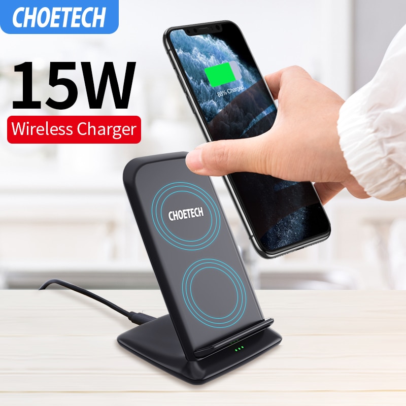 Chargeur sans fil rapide 15W chargeur sans fil 7.5W pour iPhone X XS 8 Plus 10W Qi chargeur Samsung s10 S9 S8 Plus 5W P30 Pro