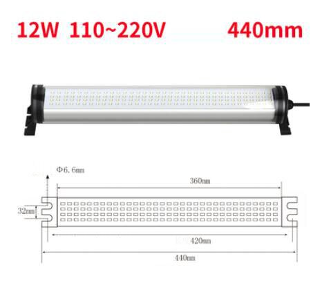 LED CNC machine tool lamp Tri-proof light(Waterproof, explosion-proof and dustproof: 12W110-220V