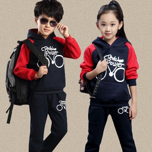Kids Clothes Set Boys Clothes Teen Boy Clothing School Uniform Child Sport Suit Boy Jacket With Pants For Sport Boy Black: 5T