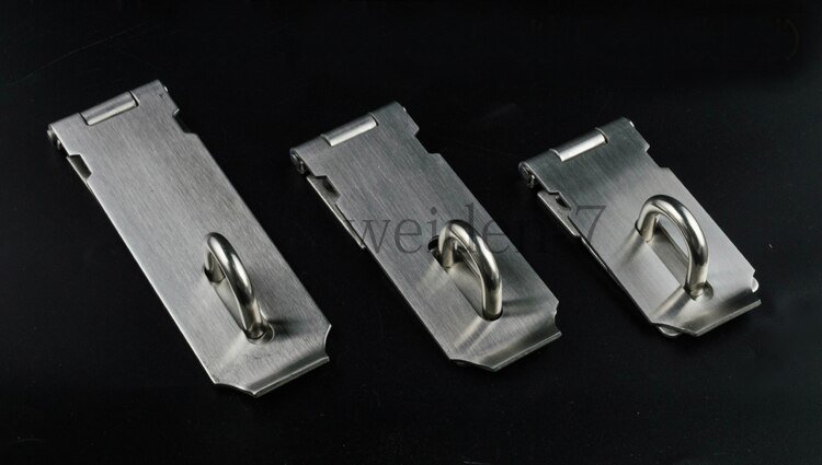Stainless Steel Hasp Staple Safety Door Bolt Latches for Padlock 1pc 107x43mm
