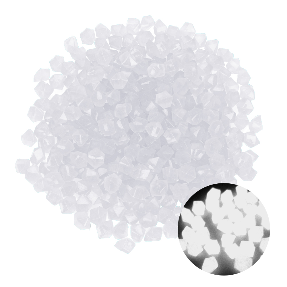 300 sztuka/paczka kamień świecący sztuczne brukowiec dekory domu dekoracje ogrodowe 14mm świecące kamyki żwir: biały