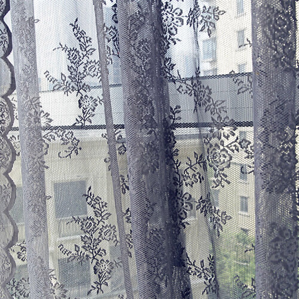 embroidered flower screens European-style voile Tulle Sheer for the bedroom living room curtains window curtains FD: 01