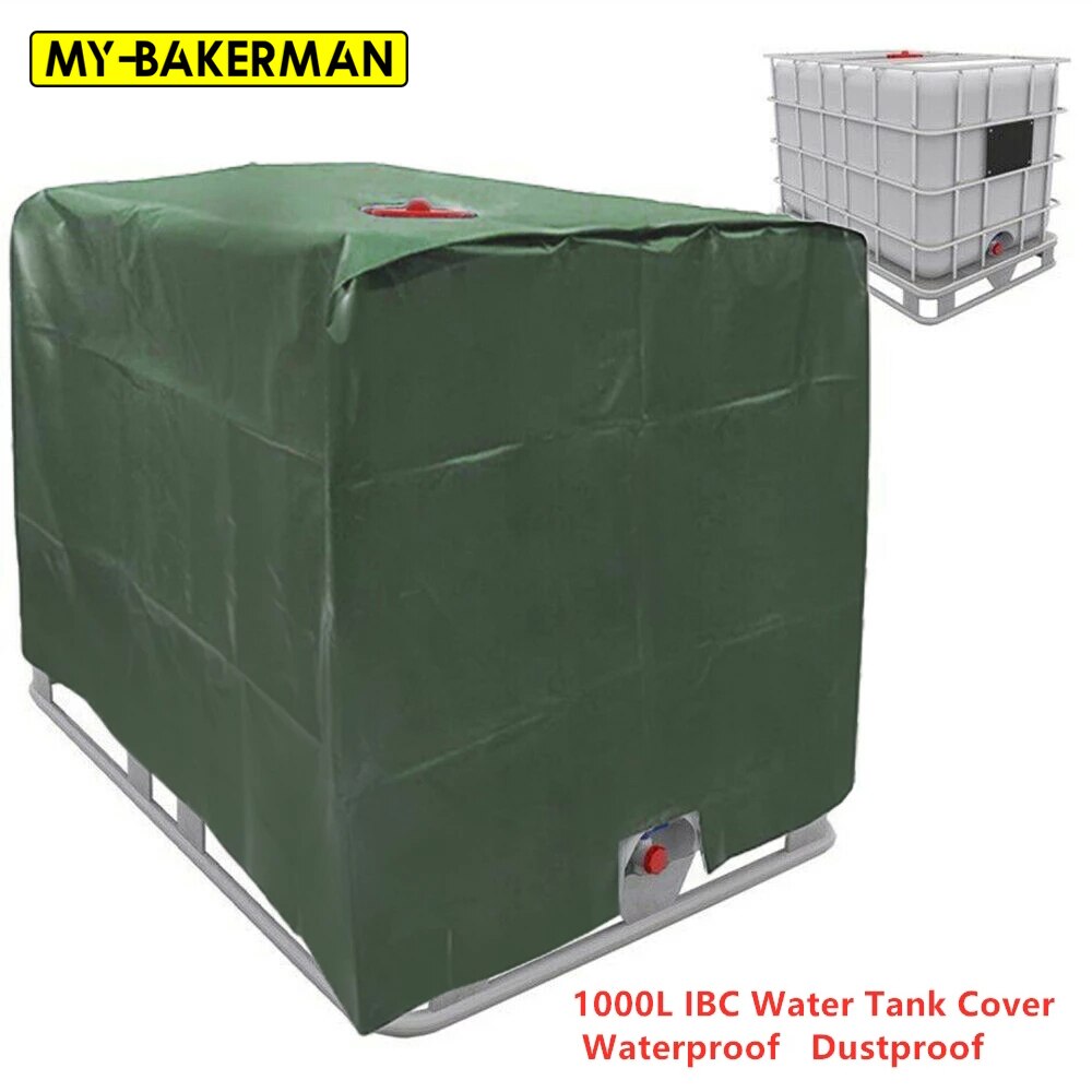 Groene Ibc Container 1000 Liter Aluminium Folie Waterdicht En Stofdicht Cover Regenwater Tank Oxford Doek Uv Bescherming Cover