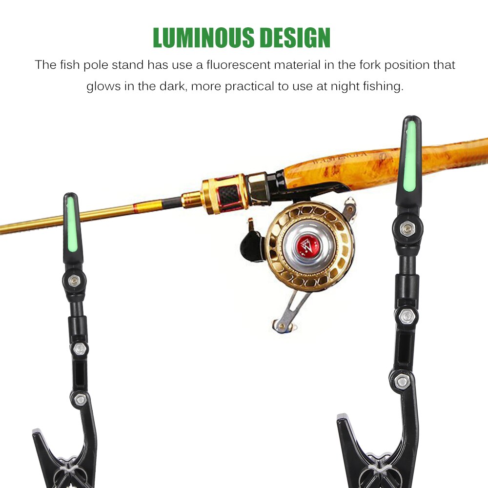 Fishing Equipment Fishing Rods Holder Fish Pole Stand Bucket Clips Adjustable Hand Rod Holder Use Fishing Tools