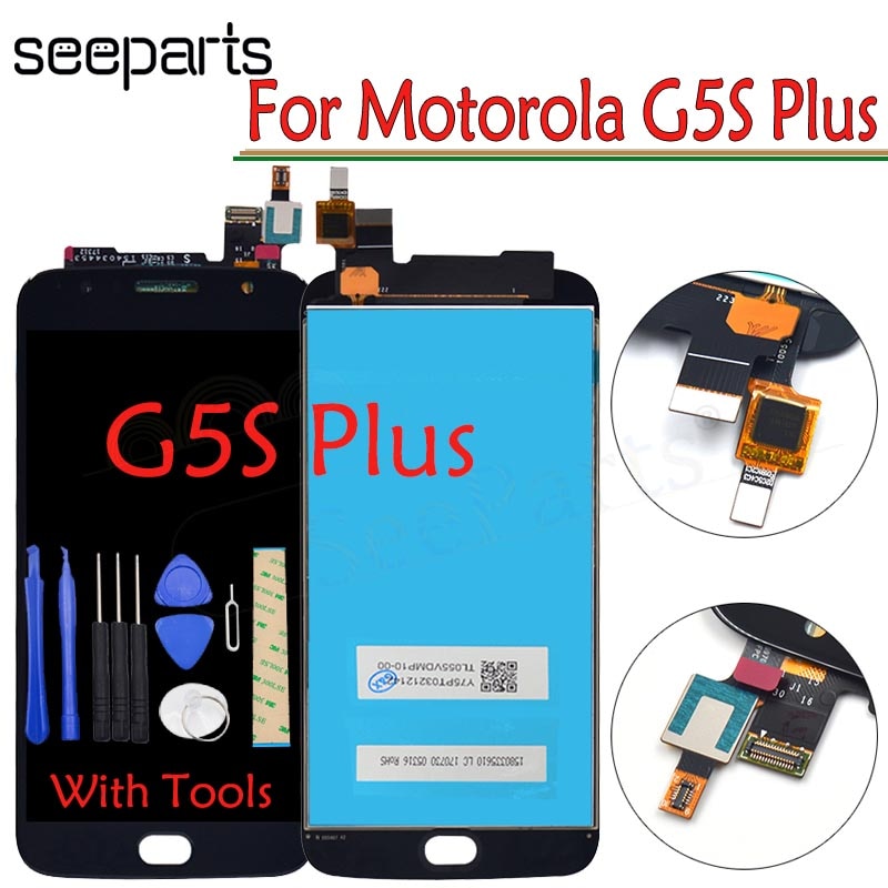 5.5 'pour Motorola Moto G5S Plus LCD écran d'affichage avec vitre tactile numériseur assemblée pièces de rechange + outils
