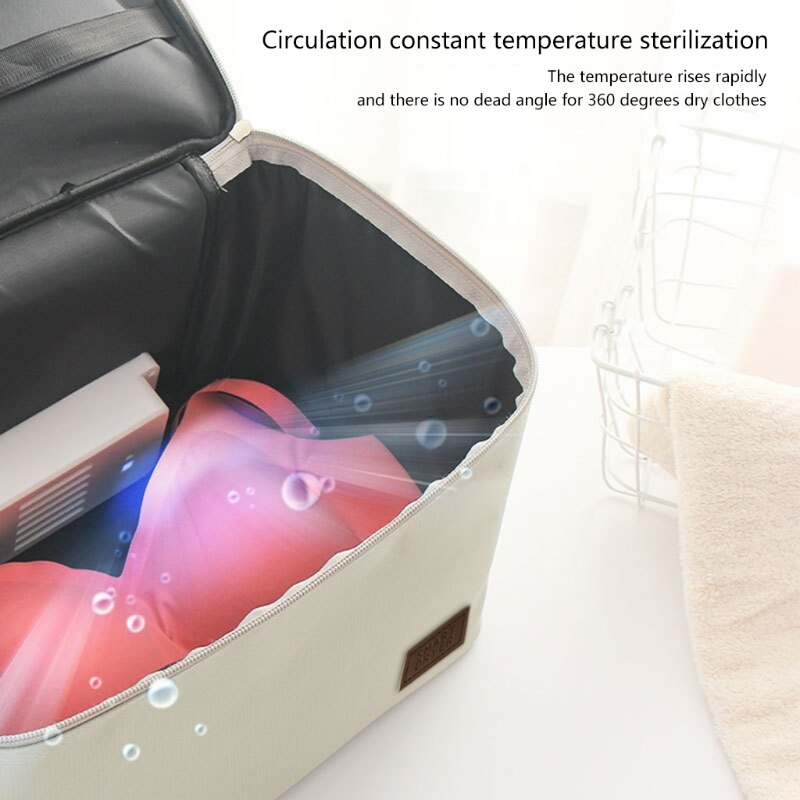 Portable UV Sterilizer Bag Folding Clothes Dryer Disinfection Cleaner Sanitizing 95AC