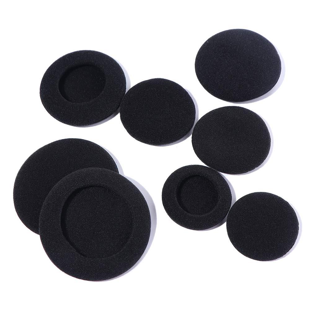 Reemplazo suave 35mm 40mm 45mm tapa de auriculares 50mm 55mm 60mm 65mm tapones para los oídos tapa almohadilla de espuma para auriculares almohadillas para los oídos de espuma de esponja
