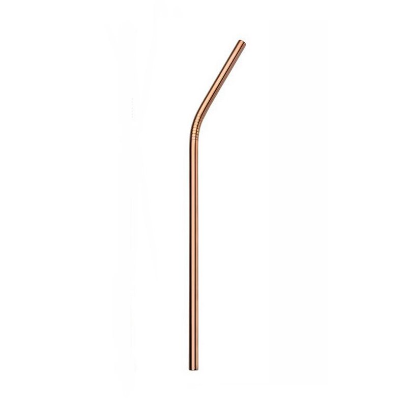 1/2/4pcs Stainless Steel Straw Reusable Metal Drinking Straw With Cleaner Brush For Home Party Barware Bar Accessories ^1: R