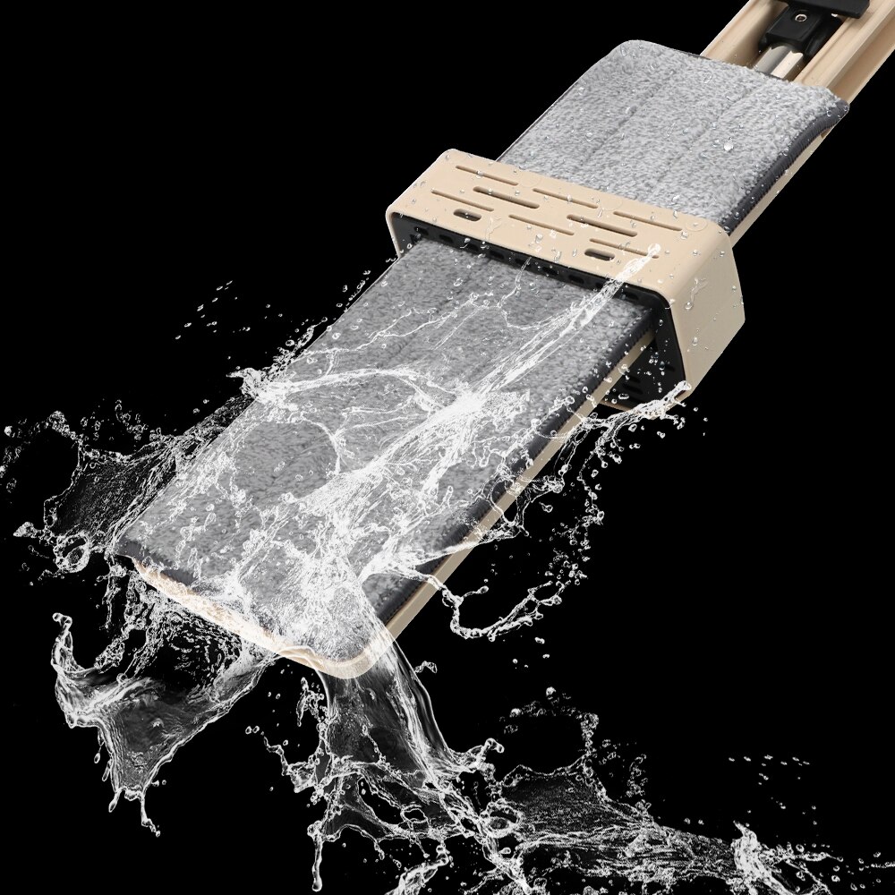 Self-Wringing Flat Mop Lazy Home Cleaner Automatic Spin Free Hand Washing Magic Mop 360 Rotating