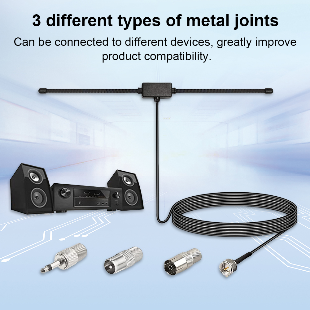 Hidden Adhesive Mount AM FM Radio Antenna FM Sheep Horn Antenna Car Dipole Antenna for Car FM TV Radio Station