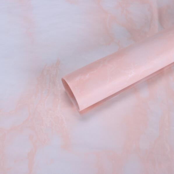 Marble / Letter Flower Wrapping Tissue Paper Material 30 sheets Shoes Packing Craft Paper DIY Bouquet Supplies 50*70cm: Marble pink