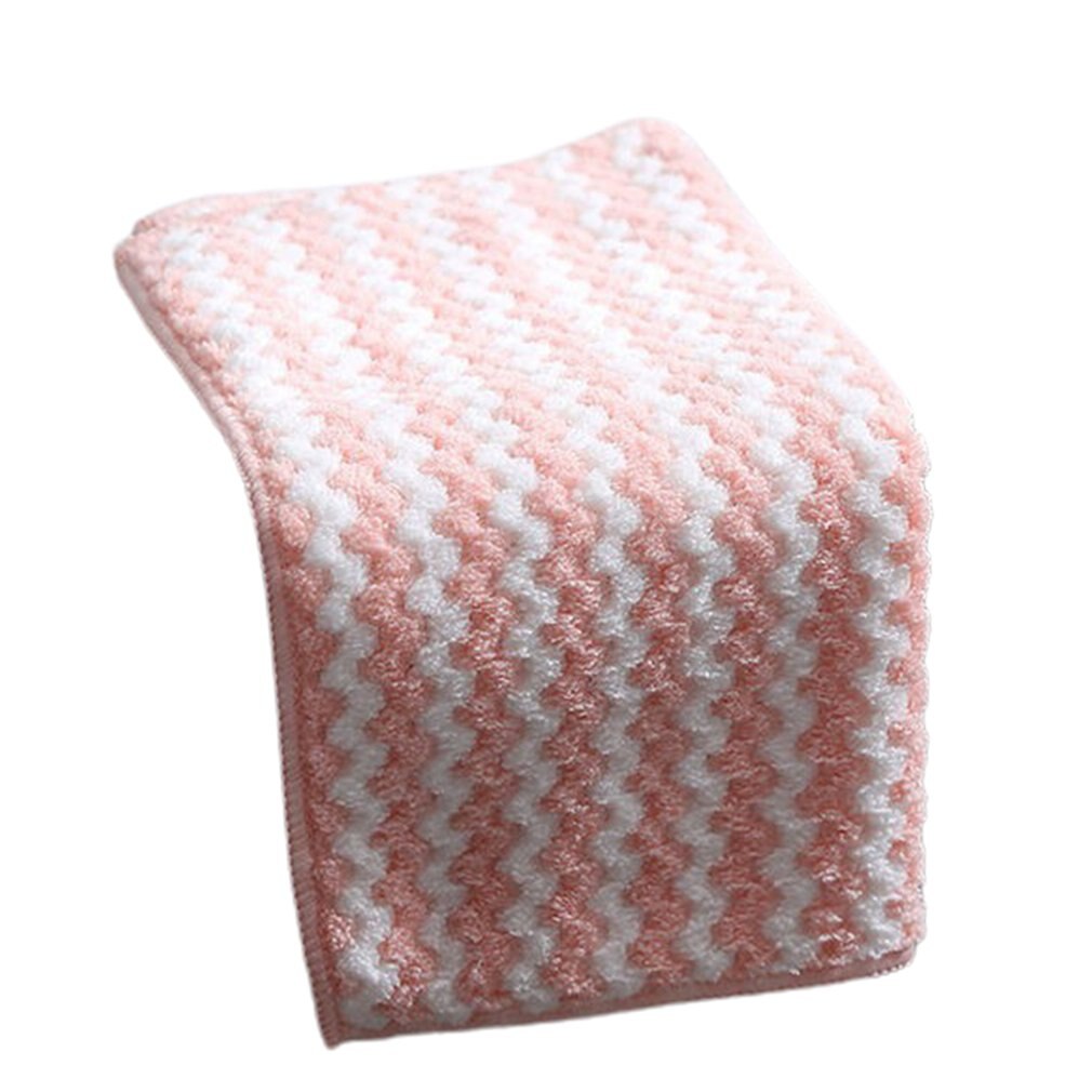 2 Stuks Keuken Anti-Vet Verdikking Poetslappen Huishoudelijke Absorberende Microfiber Zachte Reiniging Doek Tafel Vaatdoeken: A