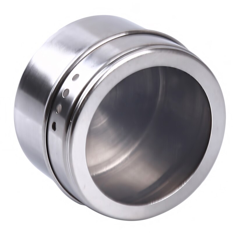 Edelstahl Magnetische Gewürz Gestell Topf Kraut Zinn Krug Lagerung Halfter Kochen Stehen Staubdicht Sichtbar Gewürz Glas Menage