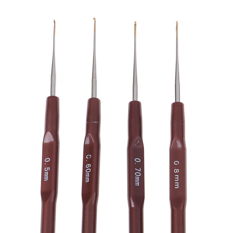 4 Teile/los Fabrik Liefern Haken Nadel Häkeln Nadeln Für Hairbest Lange Nadel Perücken Machen Spitze Haken Dreadlock Zubehör