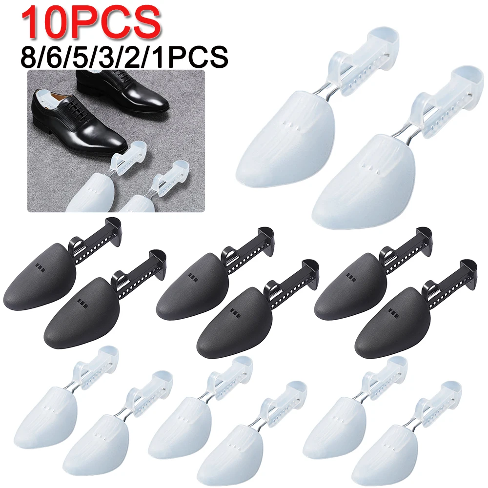1–10 Paar Kunststoff-Schuhspanner für Damen und Herren, Unisex, modische Lederschuhe, verstellbar, tragbar, für Schuhspanner, Keilrahmen