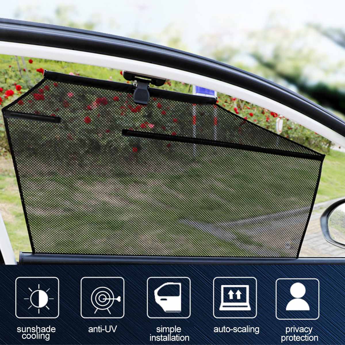 Privacy protection Car Sun shade Auto Car Curtain Side Window Retractable Anti-UV Telescopic Foldable Car Sun Shade