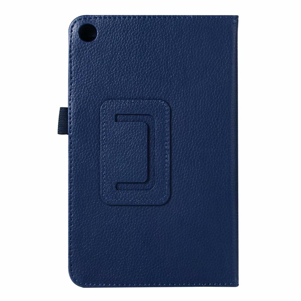Fodral för lenovo tab  m7 tb-7305x tb -7305i tb -7305f smart cover funda för lenovo tab  m7 7.0 skyddande hopfällbara stativ skal: Mörkblå