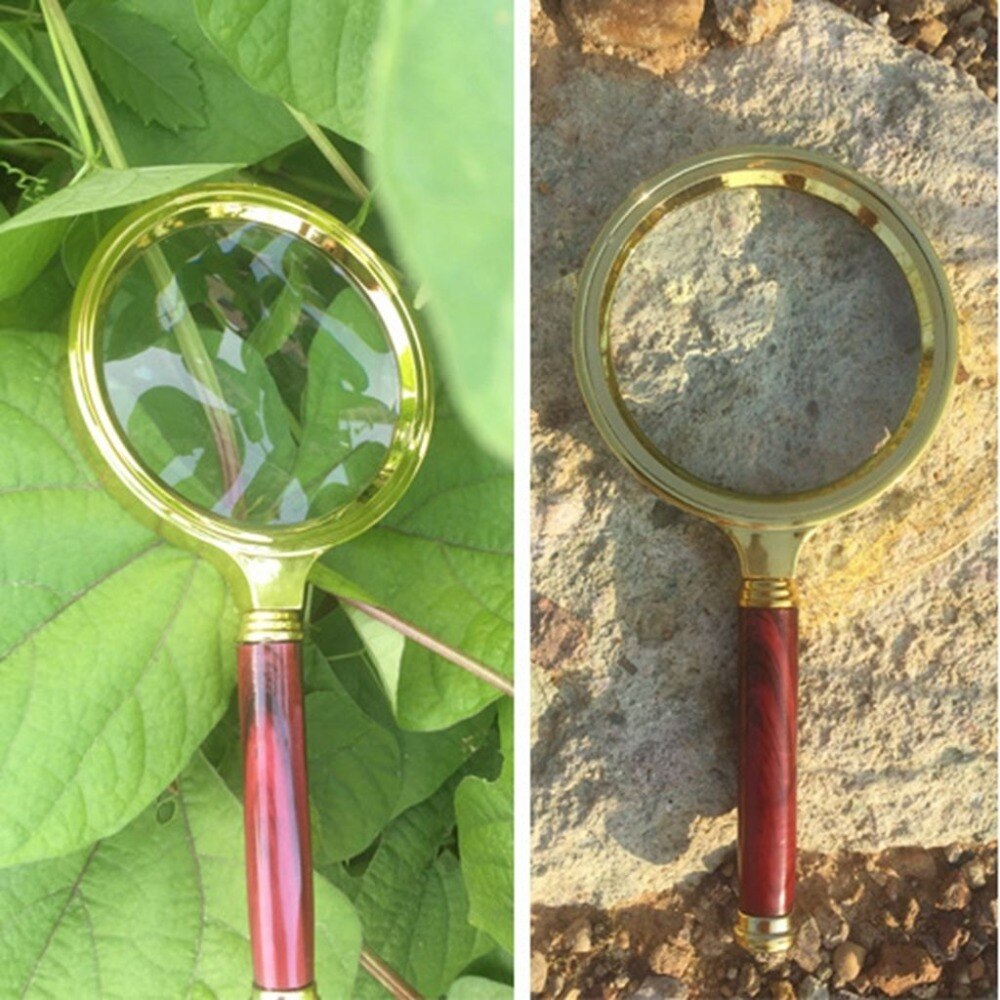Large Lens Handheld 10x Magnifying Glass Soft Handle Reading Repair Magnifier