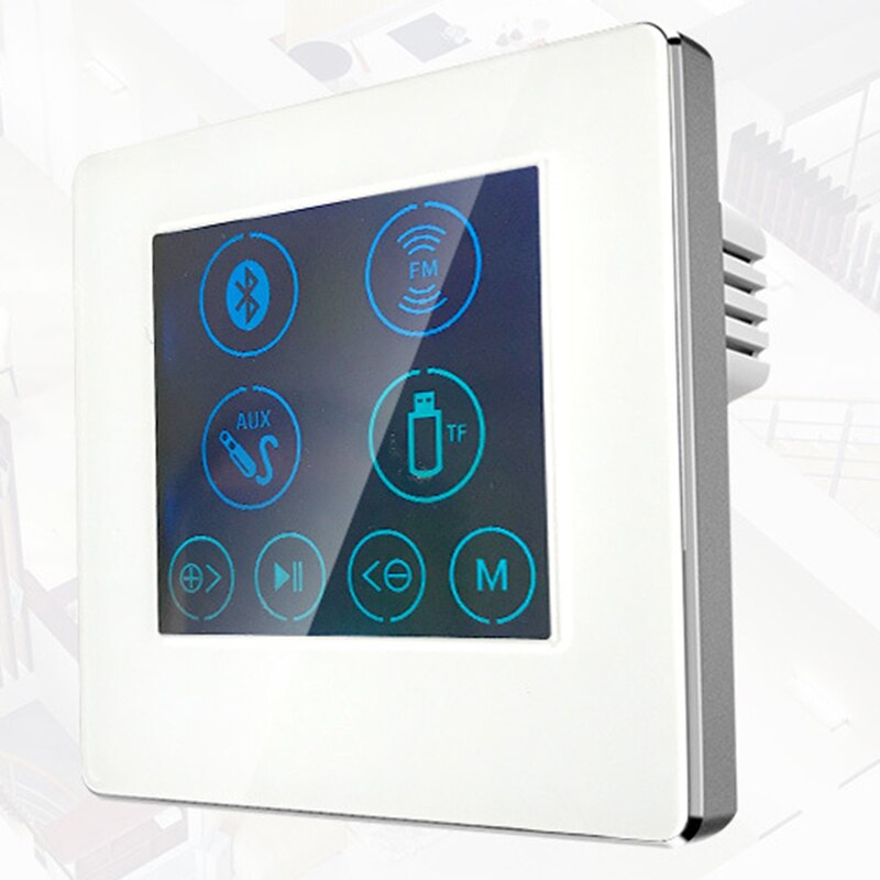 Rise-4 Inch Ingebed Familie Hotel Smart Home Achtergrond Muziek Speler Host Controller Versterker H86B