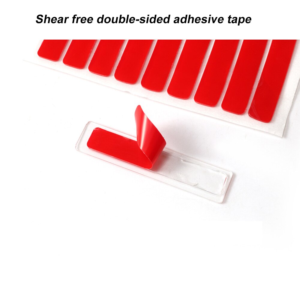 30 Uds cinta de doble cara con 10 Uds soporte de pantalla de arte para uñas transparente cinta de montaje de doble cara extraíble herramienta de Arte de uñas