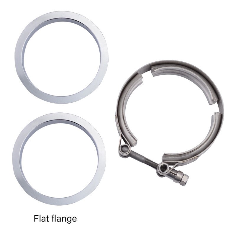 Kits de pinces d'échappement de Turbo d'acier inoxydable de bride de bande de V d'argent de 3.5 pouces appropriés à la pièce universelle de moteur de bride de voiture