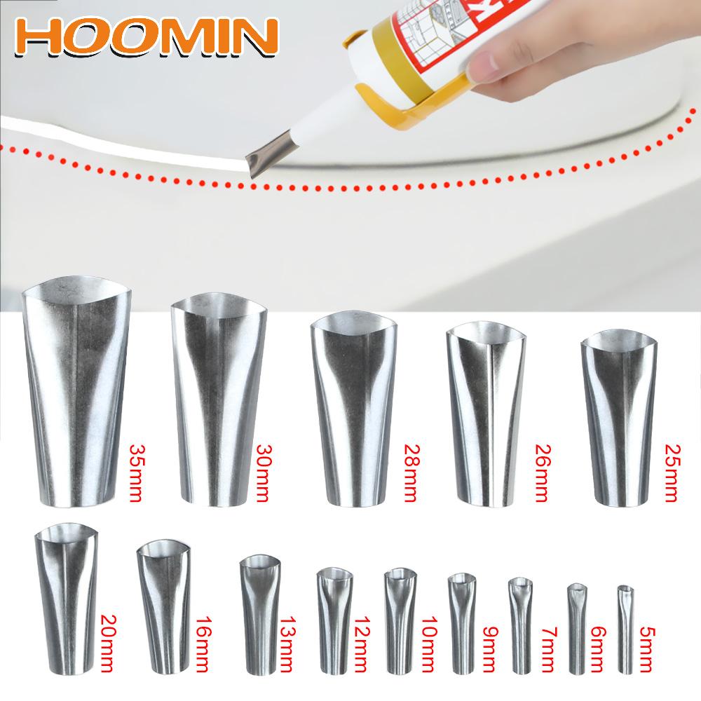 Hoomin Lijm Remover Schraper 14Pcs Rvs Kalefateren Nozzle Applicator Breeuwen Finisher Lijm Afwerking Tool