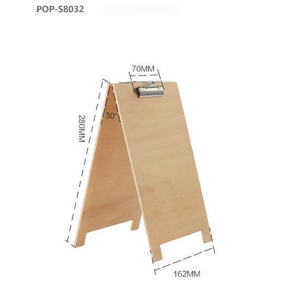 Restaurant Houten Menu Lijst Prijs Tag Teken Houder A5 Dubbelzijdig Scherm Rack Clip