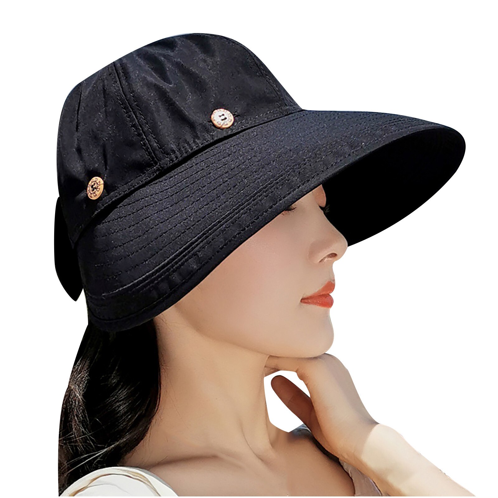 Women's Summer Sun Hats Leisure Journey Outdoors Sun Protection Outdoor Sunhat Peaked Cap Chapeu Feminino: B