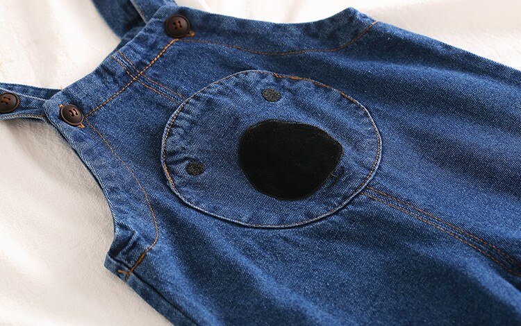 Jeans d'automne pour bébés garçons 75-100cm | Tenue denim pour bébés filles, de dessin animé,